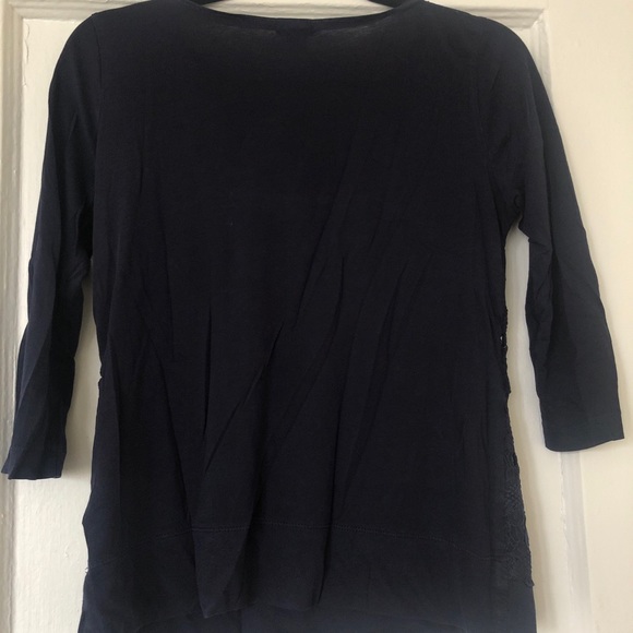 JCrew Top with embroidered Flower detail - Picture 3 of 4